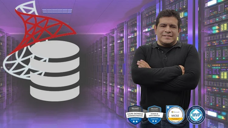 Portada oficial del curso Administración de Base de Datos Con SQL Server