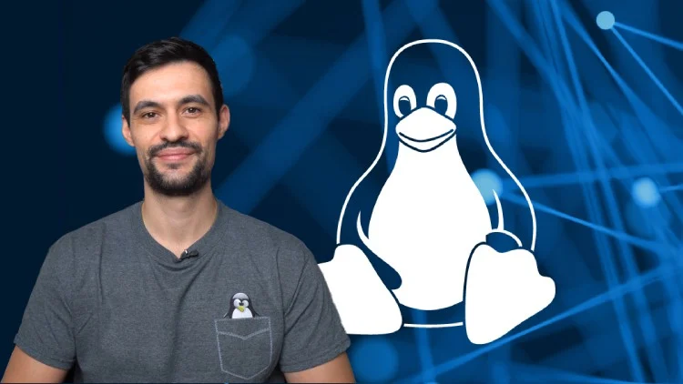 Portada oficial del curso Curso completo de Linux: Manejo de comandos y Shell Script