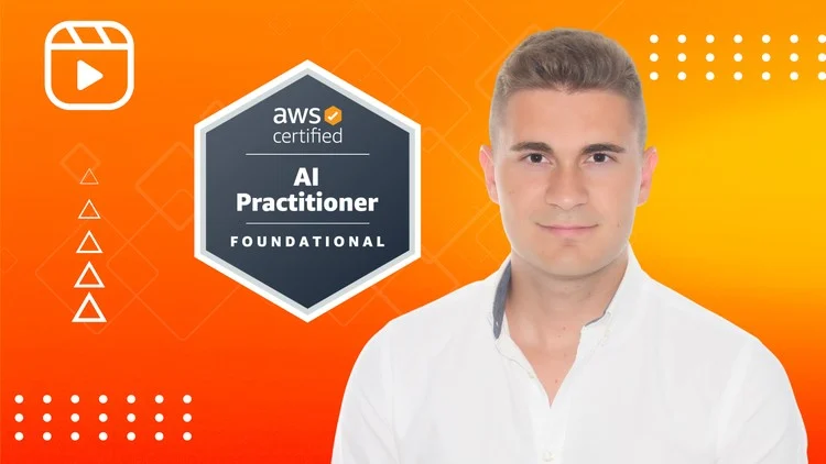 Portada oficial del curso [Español] AWS Certified AI Practitioner (AIF-C01) - 2026