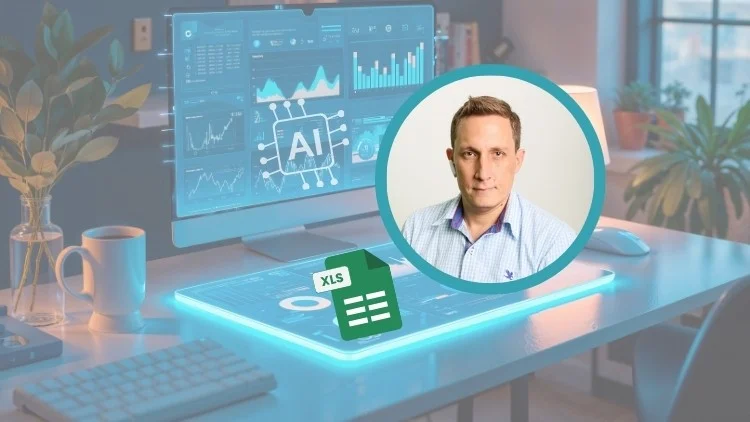 Portada oficial del curso Inteligencia Artificial aplicada a Excel y los datos